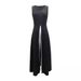 Women's Clothing Milk Silk Splicing Chiffon One Piece Slim Fit Round Neck Sleeveless Milk Silk Solid Color Jumpsuit_ecoleips.com