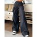 Trendy Women's Cargo Pants Loose Fit Casual Long Trousers Large Pockets Style Versatile New_ecoleips.com