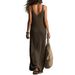 2026 European And American Cross-border Independent Site Elegant Casual Sleeveless Knitted Hollow Dress New_ecoleips.com