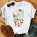 European And American Cross-border Foreign Trade Wholesale Clothing Dreamcatcher Round-neck Plus-size Short-sleeve_ecoleips.com