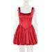 Women's Clothing Temperament Slim Waist Flower Bud Suspender Dress_ecoleips.com