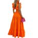 2026 Foreign Trade European And American Women's Clothing Spring New Style Solid Color Sexy Strap Long_ecoleips.com