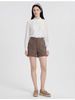 ZOEVA Large-size Suit Casual Pants Women's High-waisted Wide-leg Pants Spring And Summer Drape Versatile Loose A-word Shorts Show Long Legs_ecoleips.com