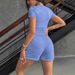 Women's Sports Casual Suit Style Short Sleeved Two Piece Set_ecoleips.com