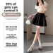 White Pure Cotton Short For Women, 2026 New Spring Ballet Style, Fluffy Pleated, High-waisted Slimming A-line Half_ecoleips.com