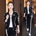 2026 Spring Autumn New Women's Casual Sports Suit Fashionable Age-Reducing Slimming Cardigan Sweatshirt And Sweatpants_ecoleips.com