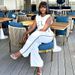 Women's Clothing Contrast Color Pockets Fashionable Temperament Elegant Senior Strap Cardigan Vest Trousers Women's Clothing Two Piece Suit_ecoleips.com