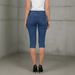 Women's Slimming Mid-Length Jeans – Stretch Denim Capri Pants For Summer, Casual & Office Wear (Mid Blue, S/M/L/Xl)_ecoleips.com