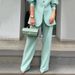 Women's Clothing fashion solid color lantern sleeve loose suit temperament commuting suit_ecoleips.com