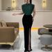 Women's Clothing Spring Autumn Sequin Patchwork Slit Dress For Women Sleeveless Casual Party Dress For Formal & Casual For Women_ecoleips.com