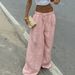 Women's Solid Color Slimming Long Pants 2026 New Summer Thin Casual Loose Fit Bottoms for Foreign Trade_ecoleips.com