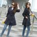Women's Mid-length Trench Coat, Spring And Autumn, Korean Style, Fashionable, New Slim-fit, Single-breasted, Petite_ecoleips.com