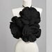Women's Clothing Three Dimensional Flower Design Halter Neck Top New Slim Fit Short Lace Up Vest For Women_ecoleips.com