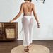 Women's Clothing New Beach Bikini Hook Flower Two Piece Set Hook Blouse Hot Sale Cover Skirt Blouse Set_ecoleips.com