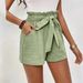 Women's Clothing New Summer Women's Loose Cotton And Linen Casual Shorts Pocket Solid Color High Waist Wide Leg Pants_ecoleips.com