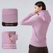 New Autumn/Winter Hooded Thick Slim Fit Yoga Sweatshirt, Warm Solid Color Long Sleeved Jacket With Pockets For Women_ecoleips.com