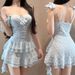 Women's One Piece Swimsuit Solid Color Sweet Girly Style Underwire Support Push Up Slimming Effect Conservative Hot Spring_ecoleips.com
