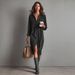 Elegant Corduroy Shirt Dress For Women – Long Sleeve Collar Dress, Stylish & Comfortable, Perfect For Work & Casual Wear_ecoleips.com