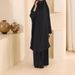 Verve Turkish Abaya Solid Color Extended Set For Women_ecoleips.com