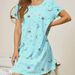 Popular Home Pajamas Crew Neck Dresses Casual Printed Women's Clothing_ecoleips.com