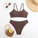 Aria Basics 2025 New European And American Foreign Trade Cross-Border Solid Color Strapless Backless Sexy Two-Piece Swimsuit Bikini_ecoleips.com