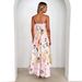Women's High Waist Printed Swing Dress Summer Fashion Backless Suspenders Sexy European American Style 2025_ecoleips.com