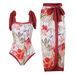 Women's Clothing One Piece Conservative Belly Covering Slimming Holiday Beach Hot Spring Swimsuit French Retro One Piece Bikini_ecoleips.com
