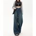 Retro Nostalgic Wide-Leg Jeans For Women, 2026 Spring New High-Waisted Versatile Slimming Lazy Drapey Floor-Length Pants_ecoleips.com