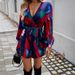 DiYun 2024 Autumn/Winter Foreign Trade European And American Women's Fashion Elegant Color-Block Print_ecoleips.com