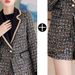 Women's Clothing retro suit suit style elegant fashionable slimming suit jacket tweed mid-length_ecoleips.com