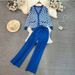 Women's Clothing Temperament Early Autumn Plaid Age Reducing Light Mature Style Knitted Two Piece Suit Trendy_ecoleips.com