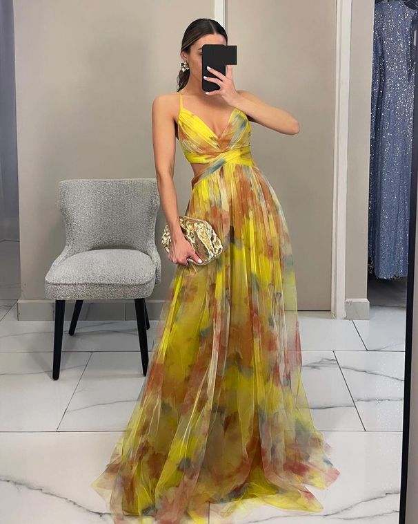 Women's Cloak Sequined Chiffon Banquet Evening Dress Two-piece Set_ecoleips.com
