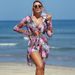 Women's Clothing Fashion Sexy Multi Color Printed Women's Swimsuit Three Piece Bikini Bikini Women's Swimsuit_ecoleips.com