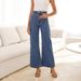Women's Clothing Fashion Casual Retro Loose Straight Jeans_ecoleips.com