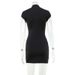 Slim Fit Hollow Out Dress Solid Color Sexy Short Skirt For Women Hot Selling_ecoleips.com