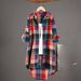 Women's Clothing Long Plaid Thin Coat Sunscreen Shirt Spring And Autumn Swallowtail Top Long Sleeved Shirt_ecoleips.com