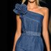 Elegant Strapless Denim Maxi Dress With 3d Floral Appliqués – 45° Bias Cut, Stretch Polyester, Timeless Blue (S-Xxxl)_ecoleips.com