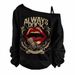 Women's Off-Shoulder Long Sleeve Top – Printed Love & Music Patterns, Stretch Polyester (S-2XL, 5 Colors)_ecoleips.com