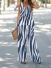 Printed Casual Two-Piece Vest With Elastic Waist Long Pants Women's Set_ecoleips.com