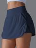 K New Cool Sunscreen Tennis Skirt With High Waist, Tight Fit And Slimming, Fake Two Piece Skirt Pants, Women's Back Waist Pocket, Sports Yoga Skirt_ecoleips.com