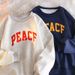 European American Autumn And Winter Thickened Fleece Crew Neck Sweatshirt For Women, Silver Fox Fleece, Korean Style,_ecoleips.com