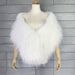 K Long Haired Fur Shawl Nightclub Faux Fur Cape, Fur Dress, Camisole_ecoleips.com