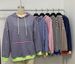 Women's Casual Striped Hooded Sweatshirt Oversized Streetwear Pullover Cotton Blend Long Sleeve Loose Fit Fall Winter Fashion_ecoleips.com