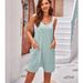Summer Women's Romper Jumpsuit - Sleeveless Adjustable Strap Pocket Shorts With Elastic Knit Fabric, Casual Overalls For Streetwear, ( 16 Colors)_ecoleips.com
