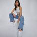 Women's Clothing Spring New Street Washed Overalls Women's Multi Pocket Wide Leg Lace Up Jeans_ecoleips.com