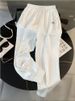 Women's Clothing European Style Women's Sportswear Set Summer Casual Fashion Chic Thin Ice Silk Top And Jogger Pants Two Piece Outfit_ecoleips.com