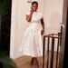 2026 Floral Print A-Line Midi Dress - Elegant Tie-Waist Summer Dress_ecoleips.com
