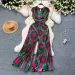 Summer Elegant Women Abstract Print Jumpsuit Chic Streetwear Wide Leg Romper Mujer V Neck Bodycon Sleeveless High Jumps_ecoleips.com