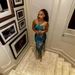 Women's Clothing Spring And Summer New Fashion Printed Chest Wrap Slit Ruffle Dress Spot Model_ecoleips.com