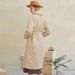 Elegant Long Trench Coat For Women - Winter Fashion Belted Polyester Cotton Coat With Lapel Collar & Diamond Quilted Pattern, Plus Size Available_ecoleips.com